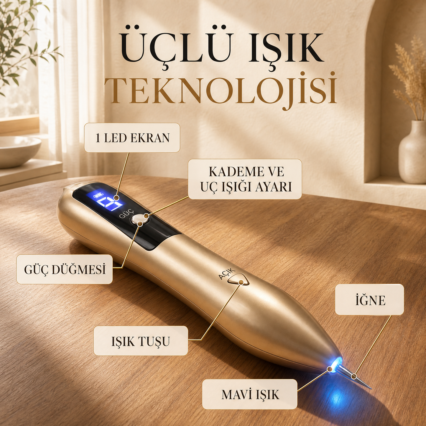 OcuraLife™Lekeleri Yok Eden Cihaz