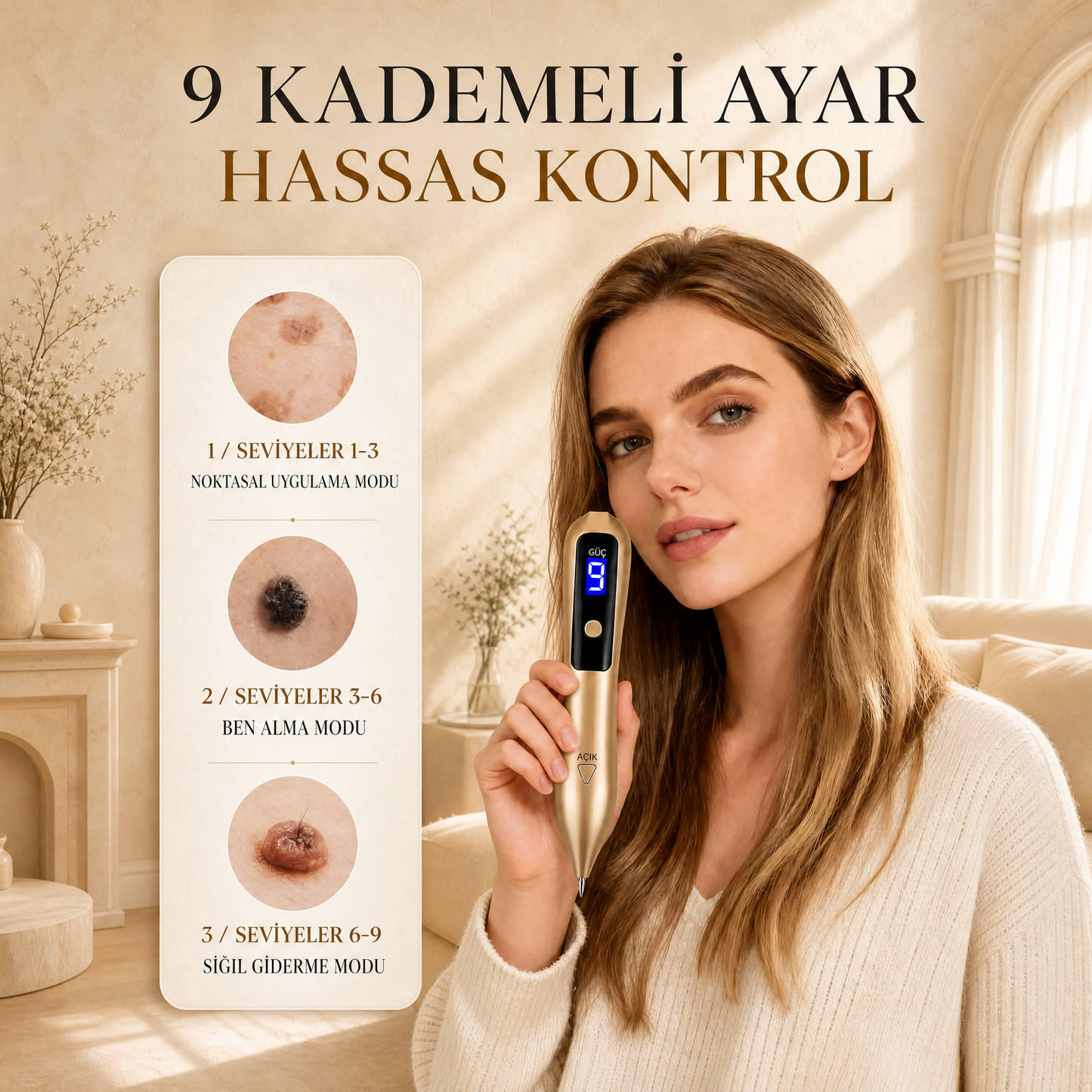 OcuraLife™Lekeleri Yok Eden Cihaz
